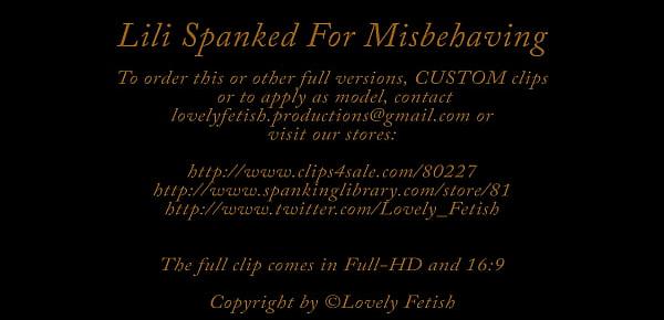  Clip 17Lil Lili Spanked for Misbehaving - FACE - Full Version Sale $14